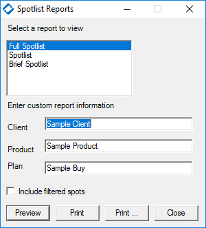 Buying.PrintSpotlist