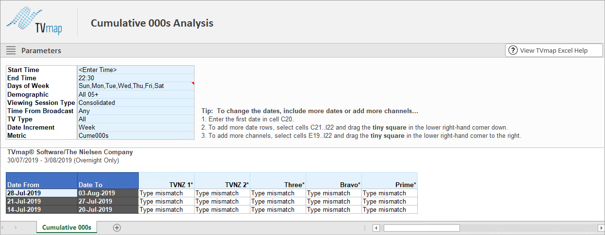 Excel.Cumualtive.Audience.Main.Screen