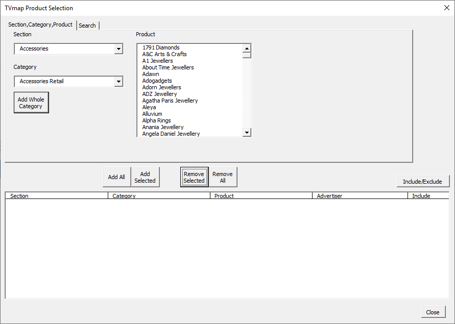 Excel.Post.Analysis.Select.Product.First.Tab