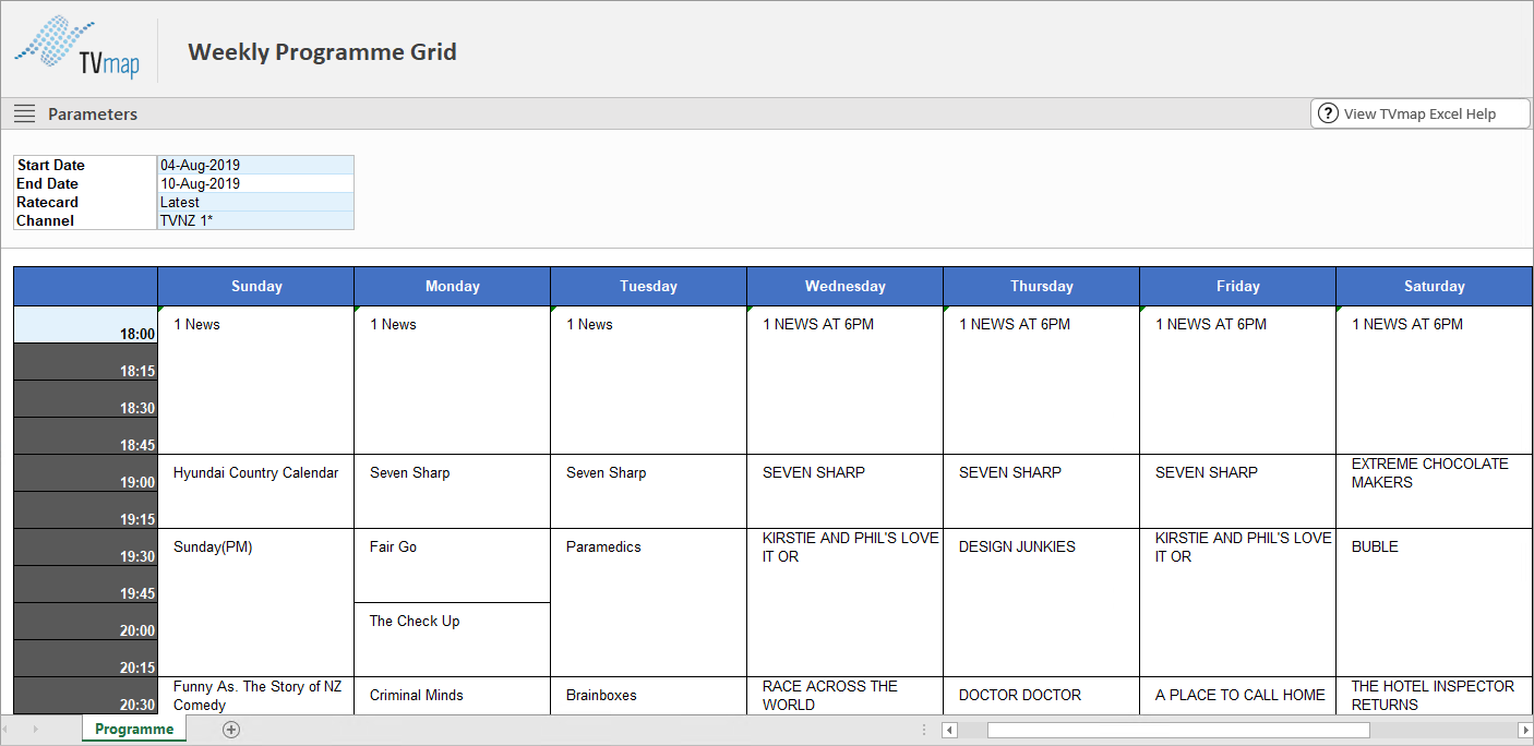 Excel.Programme.Schedule.Results