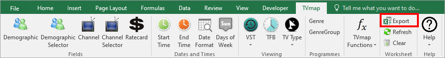 TVmap.Excel.FAQs.Top.Progs.Export