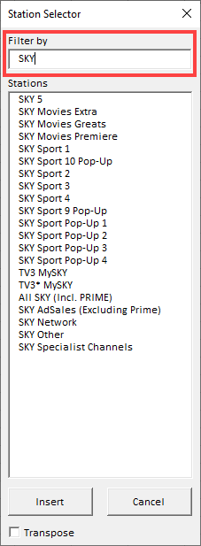 TVmap.Excel.FAQs.TVmap.Tab.Search.Channel